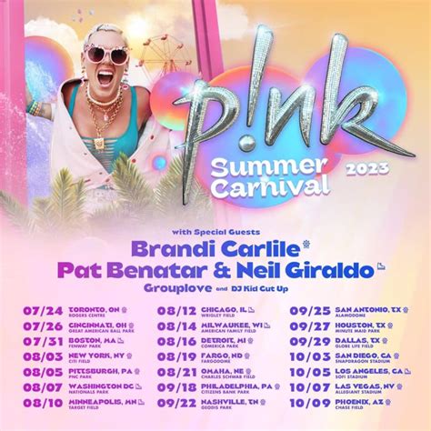 Pink Summer Carnival setlist: All the songs on her 2023 tour